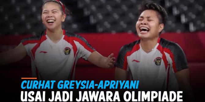 VIDEO: Curahan Hati Greysia dan Apriyani Usai Raih Medali Emas Olimpiade 2020