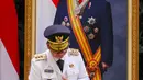 Sejumlah gubernur Jakarta terdahulu di antaranya, Anies Baswedan dan Basuki Tjahaja Purnama (Ahok) hadir menyaksikan secara langsung proses Sertijab Gubernur Jakarta, Pramono Anung. (Liputan6.com/Herman Zakharia)