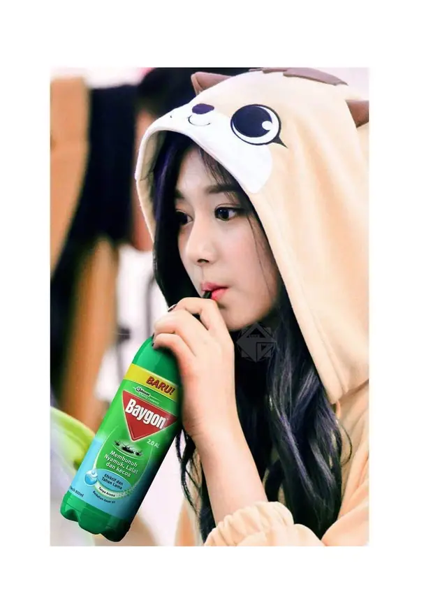 6 Foto Editan Nyeleneh Tzuyu TWICE Lagi Minum Ini Bikin Tepuk Jidat
