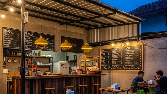 Desain Warung Makanan Kaki Lima