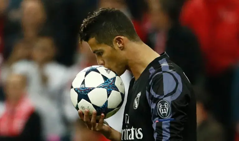 Setelah La Liga, gol Cristiano Ronaldo selanjutnya hadir di Liga Champions. (AFP/Odd Andersen)