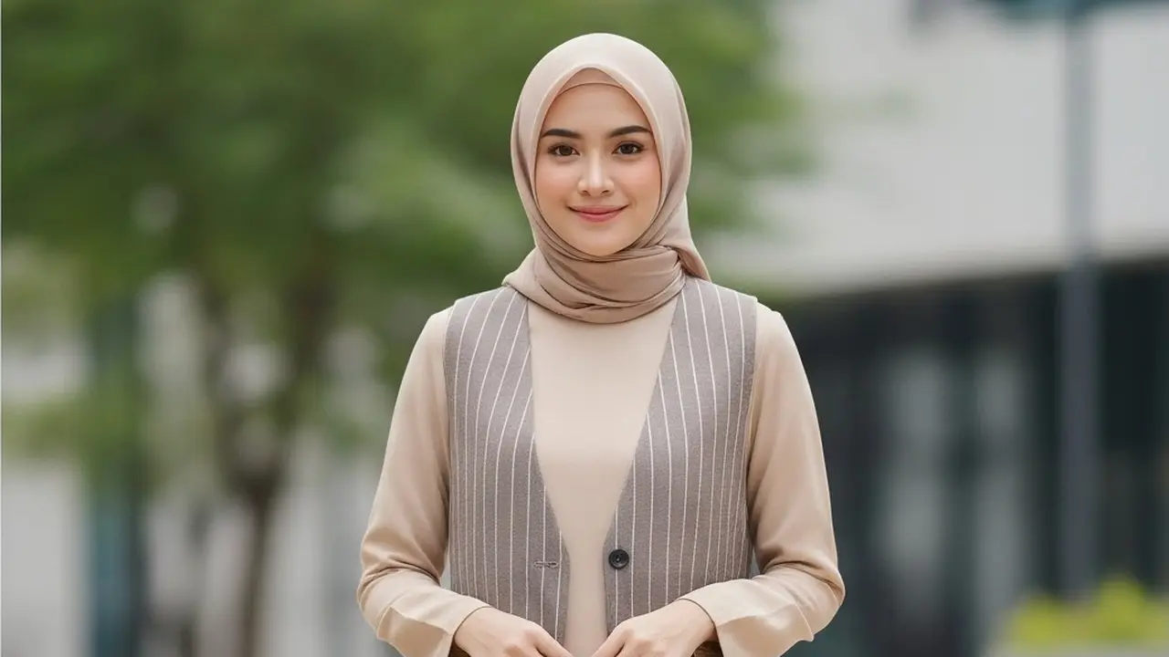 Cara Memilih Gamis Kombinasi Rompi untuk Berbagai Postur Tubuh dan Acara