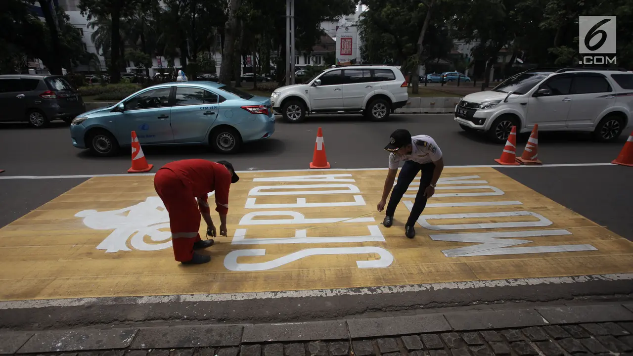 Jalur Khusus Sepeda Motor di Thamrin