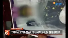 Seorang taruna di  Akademi Teknik Keselamatan Penerbangan  tewas dianiaya senior karena tak pakai helm saat kendarai sepeda motor.