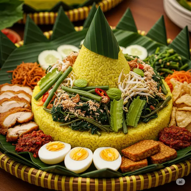 Toping Tumpeng (Image by Gemini)