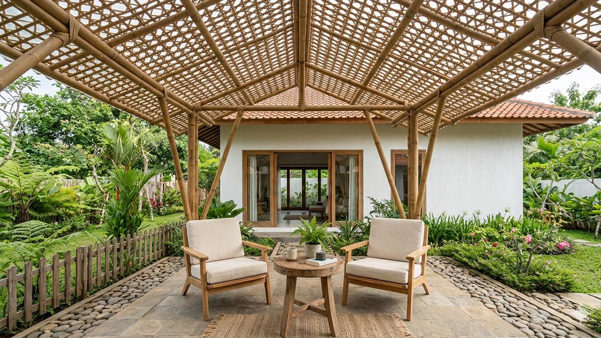 7 Inspirasi Desain Teras Sejuk Konsep Terbuka untuk Hunian Tropis