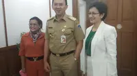 Ahok dan Nurul Arifin. (Liputan6.com/Andi Muttya Ketteng)