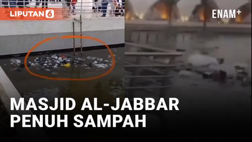VIDEO: Usai Jadi Waterboom, Kini Masjid Al-Jabbar Dipenuhi Sampah