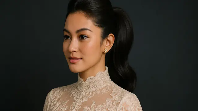 7 Model Rambut Ponytail Modern untuk Kondangan, Simpel tapi Elegan