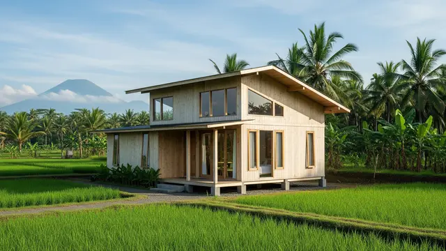 Model Rumah Sederhana Tapi Mewah yang Ramah Lingkungan/Ilustrasi AI