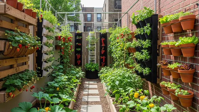 Desain Taman Pangan Keluarga dengan Buah dan Sayur di Halaman Sempit/Gemini AI