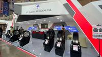 PT Gajah Tunggal Tbk menempati booth di Pre-Function Hall 5-6A, line up produk-produk ban terbaik GT Radial ditampilkan. (ist)