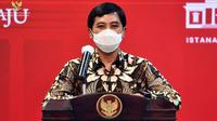 Wakil Menteri Kesehatan RI Dante Saksono Harbuwono memberi keterangan pers usai Rapat Terbatas Penanganan Pandemi COVID-19, Senin (24/5/2021) di Istana Kepresidenan Jakarta. (Humas Sekretariat Kabinet/Rahmat)