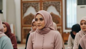 Model Gamis Minimalis Elegan untuk Acara Pengajian (AI)