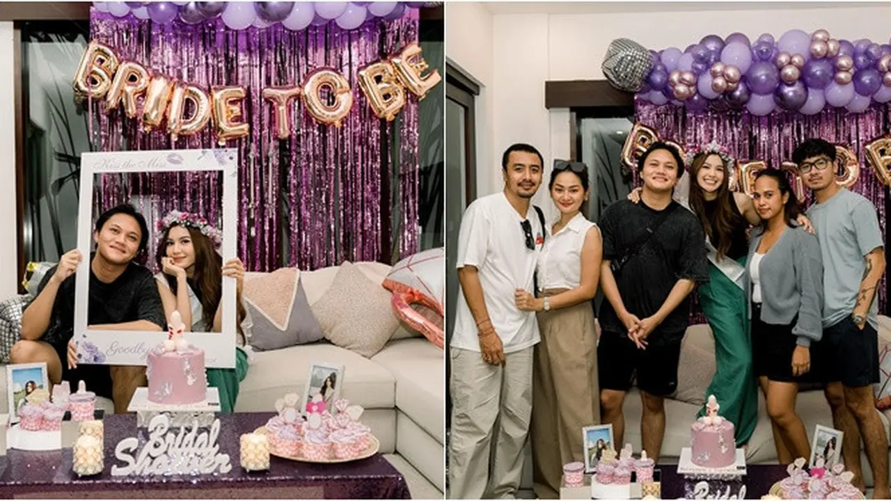 Jelang Dinikahi Rizky Febian, Ini 6 Potret Kejutan Bridal Shower Mahalini dari Keluarga