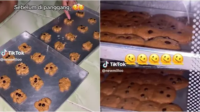 6 Potret Gagal Kue Lebaran Sebelum Vs Sesudah Dipanggang, Bikin Nyesek