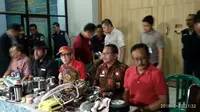 Menkumham Yasonna Laoly melakukan sidak di Lapas Porong, Sidoarjo, Jawa Timur. (Liputan6.com/Dian Kurniawan)