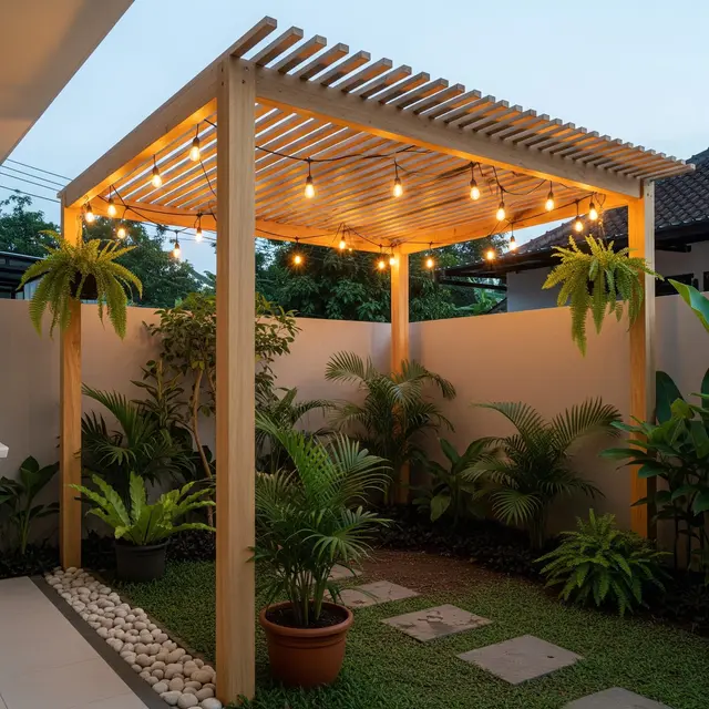 9 Model Pergola Kayu Minimalis untuk Taman Belakang Rumah, Estetik dan Fungsional