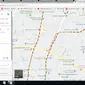 Rute kirab obor Asian Games 2018 terlihat di Google Maps. (Ist)