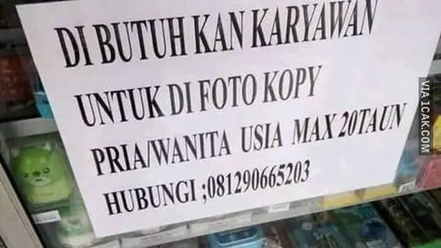 7 Potret Tulisan Nyeleneh di Tukang Fotocopy Ini Bikin Senyum Tipis
