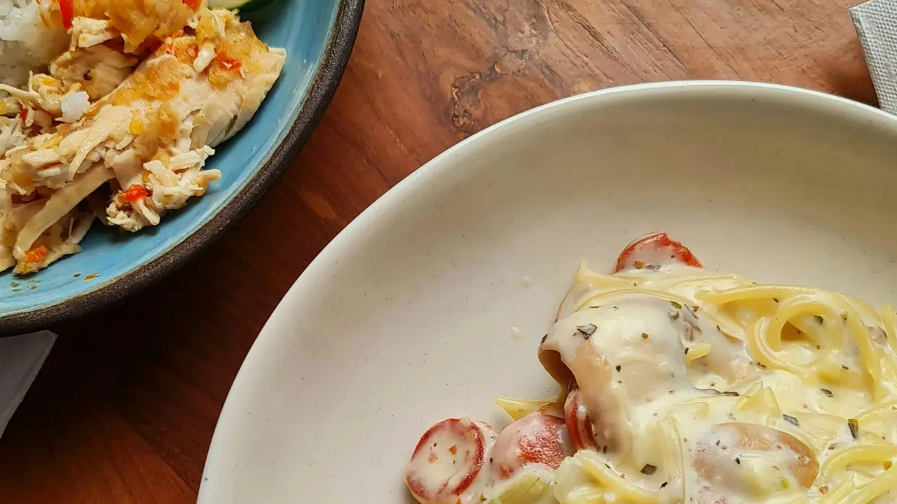 Spaghetti saus carbonara