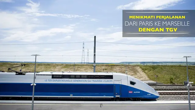 Kali ini Bola.com menuju Marseille dari Prancis menggunakan kereta tercepat di dunia, TGV dengan jarak 770 km dengan waktu 3 jam.