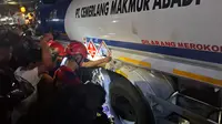 Kecelakaan Maut di Bandar Lampung, Seorang Wanita Tewas Terlindas Truk Tangki