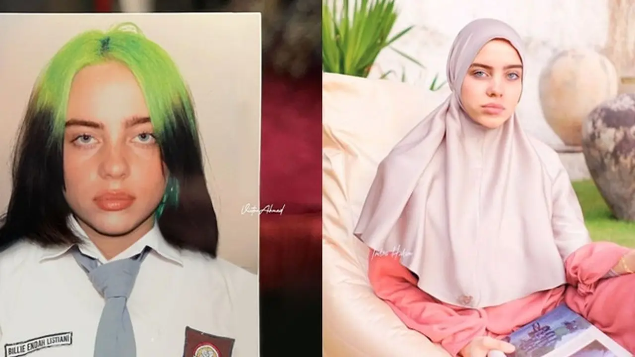 6 Editan Foto Billie Eilish Jika Jadi Orang Indonesia Ini Kocak