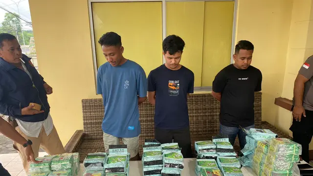 Barang bukti narkoba hasil Operasi Seaport Interdiction di Pelabuhan Bakauheni Lampung. (Merdeka.com/Bachtiarudin Alam)