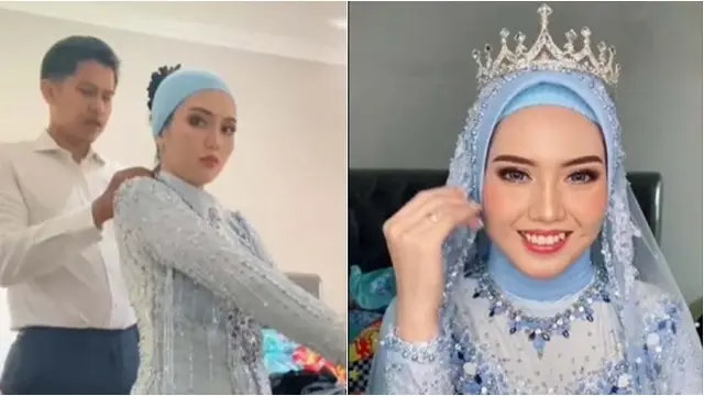 Potret 5 Pengantin Wanita Dirias Calon Suami yang Berprofesi MUA, Bikin Senyum