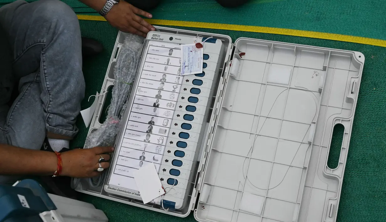 Pemilu di India mendapat sorotan sebagai yang terbesar dan termahal di dunia. (Arun SANKAR/AFP)