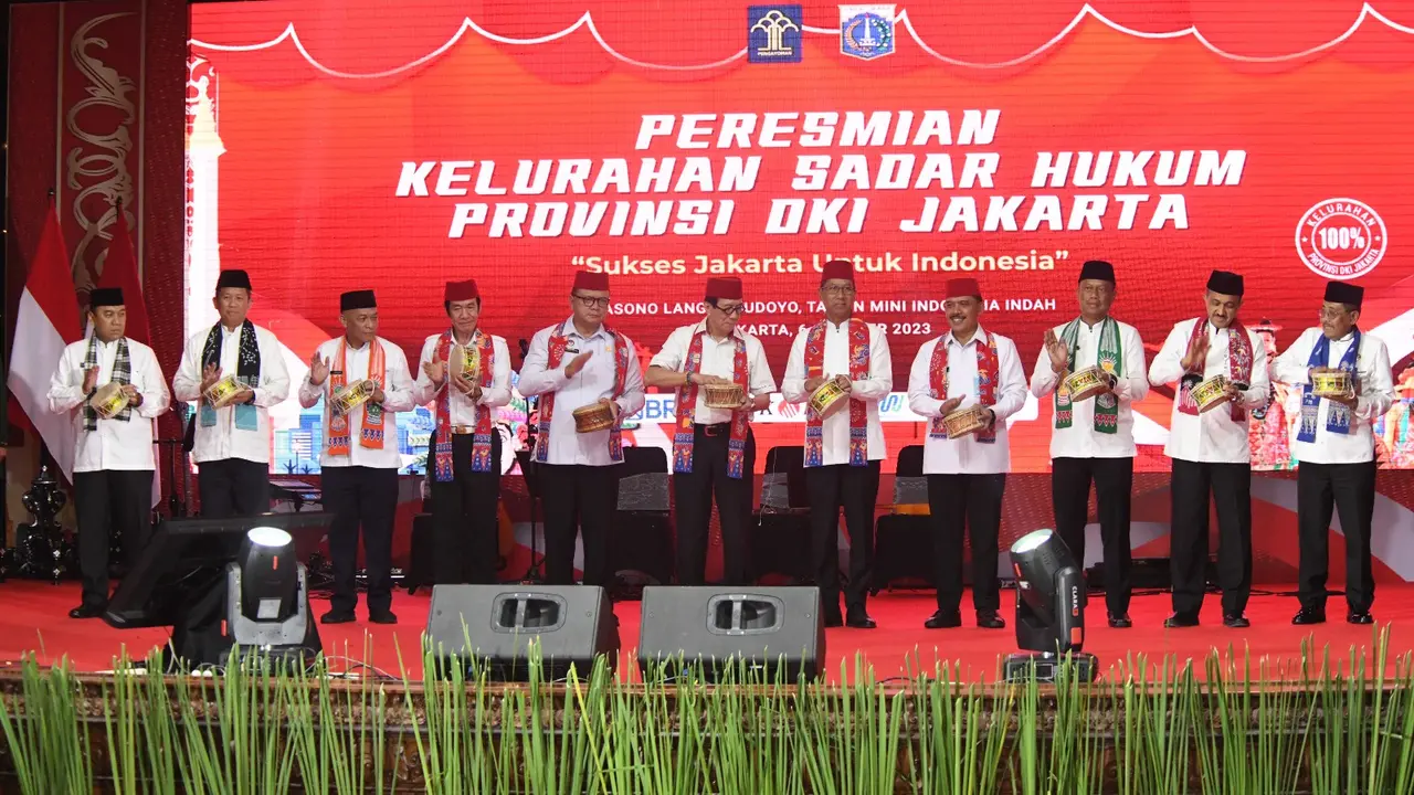 Menkumham Apresiasi Capaian DKI Jakarta Capai 100 Persen Kelurahan Sadar Hukum