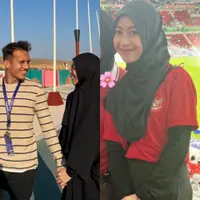 Gaya Adiba Khanza saat Susul sang Suami Edy Maulana ke Qatar. [Instagram]