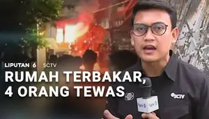 Rumah Terbakar, 4 Orang Tewas