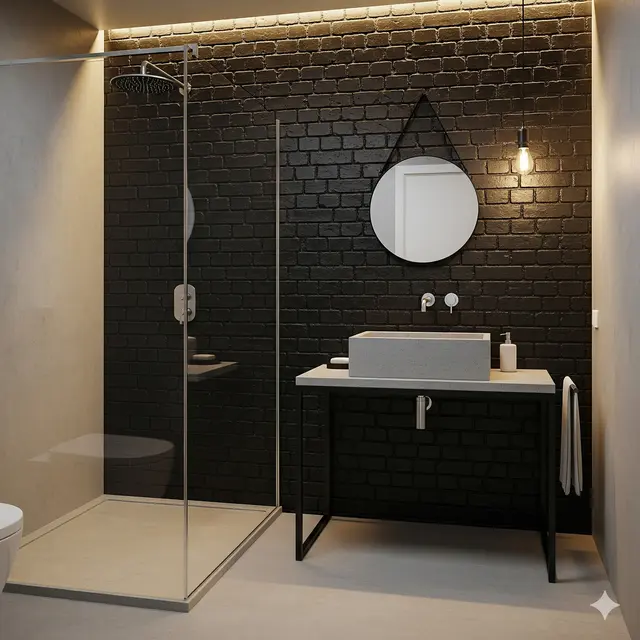 Inspirasi Rumah dengan Kamar Mandi Kecil tapi Elegan. Gemini