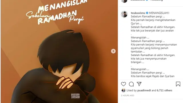 Teuku Wisnu (Foto: Instagram/teukuwisnu)