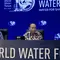 Menteri Komunikasi dan Informatika (Menkominfo) RI Budi Arie Setiadi dalam Konferensi Pers di Media Center World Water Forum, Bali, Minggu (19/5/2024). (Liputan6/Benedikta Miranti)