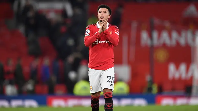 Pemain Manchester United Jadon Sancho