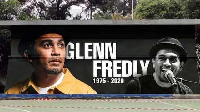 Mural Glenn Fredly. (Foto: Dok. Twitter @nsane11, Richard Insase)