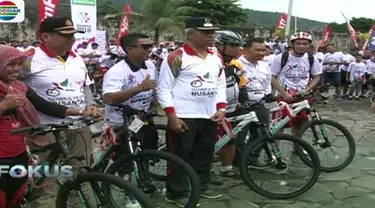 Peserta Gowes Pesona Nusantara bisa menikmati obyek-obyek wisata yang ada di tengah Kota ternate.