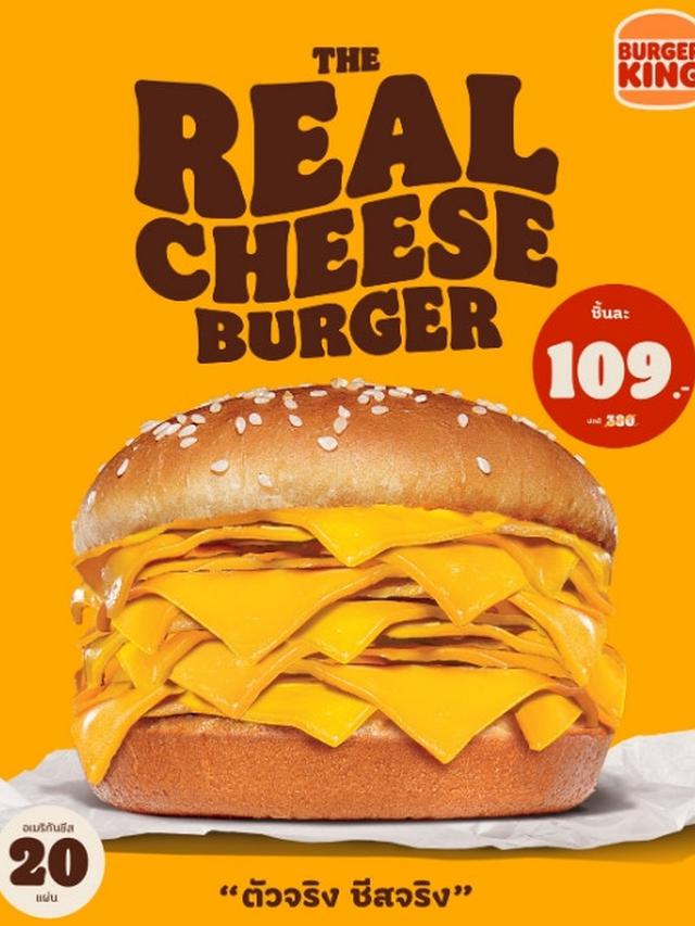 Viral Burger Tanpa Daging dan Bertumpuk 20 Lapis Keju, Dijual Rp47 Ribuan