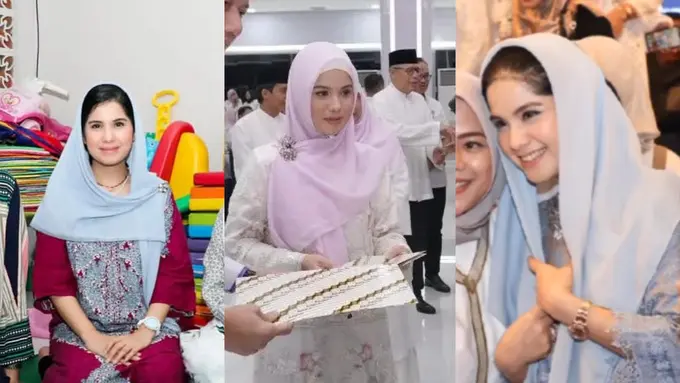 Parade Busana Santun Annisa Pohan Kenakan Hijab dan Kerudung, Jadi Inspirasi Outfit Halal Bihalal