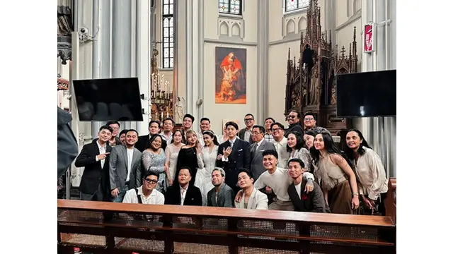 6 Potret Artis Hadiri Pemberkatan Nikah Brisia Jodie dan Alden di Gereja Katedral