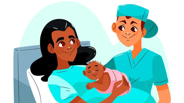 Ilustrasi bidan