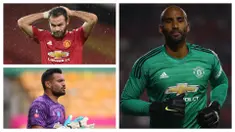 Dalam barisan pemain Manchester United musim ini terselip beberapa pemain yang sudah tidak lagi muda. Dengan usia di atas 30 tahun, kebanyakan dari mereka berstatus sebagai pemain pelapis atau pengganti. Berikut 5 pemain tertua yang dimiliki MU musim ini. (Kolase Foto AFP)