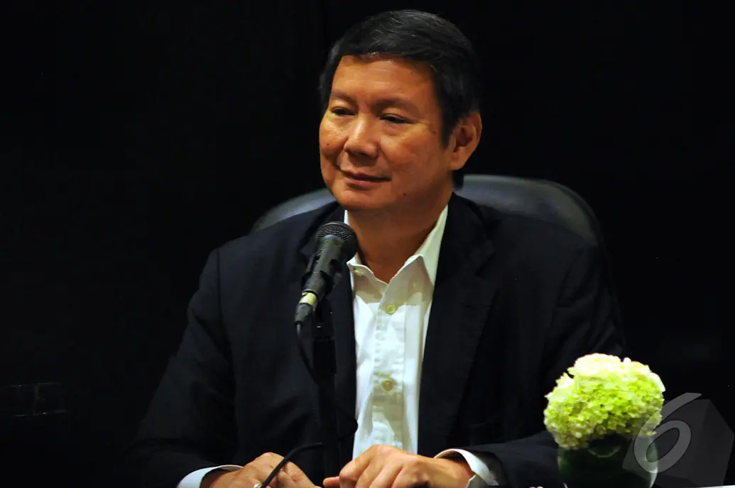 Hashim Djojohadikusumo saat jumpa pers, di Hotel Intercontinental, Jakarta, Senin (15/9/2014) (Liputan6.com/Faisal R Syam)