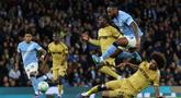 Manchester City berhasil memetik kemenangan penting saat menjamu Crystal Palace untuk tetap memanaskan persaingan juara Liga Inggris 2025/2026 pada Rabu (13/05/2026) waktu setempat. (AFP/Darren Staples)