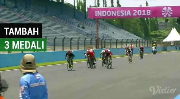 Indonesia menambah dua medali perunggu dan satu perak dari cabang balap sepeda Asian Para Games 2018 di Sirkuit Sentul, Selasa (9/10/2018).