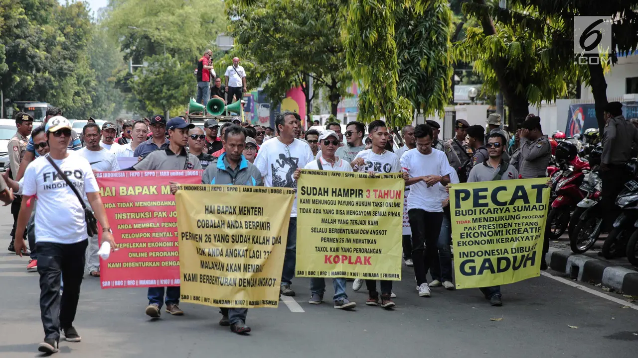 Demo Pengemudi Taksi Online