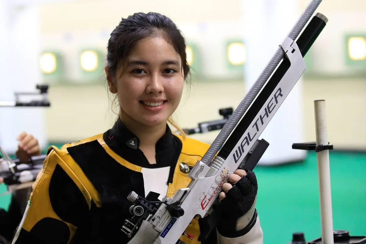 7 Potret Vidya Rafika, Atlet Menembak Wanita yang Lolos Olympiade Tokyo 2020